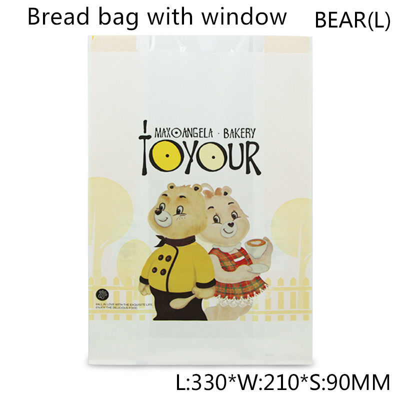 Único papel de embalagem à prova de graxa Carry Bags For Sandwich de 55gsm