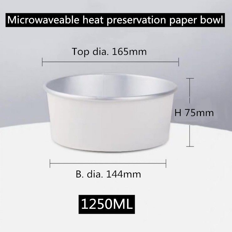Descartáveis Microwaveable à prova de graxa levam embora lancheiras