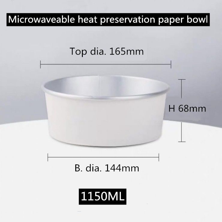 Descartáveis Microwaveable à prova de graxa levam embora lancheiras