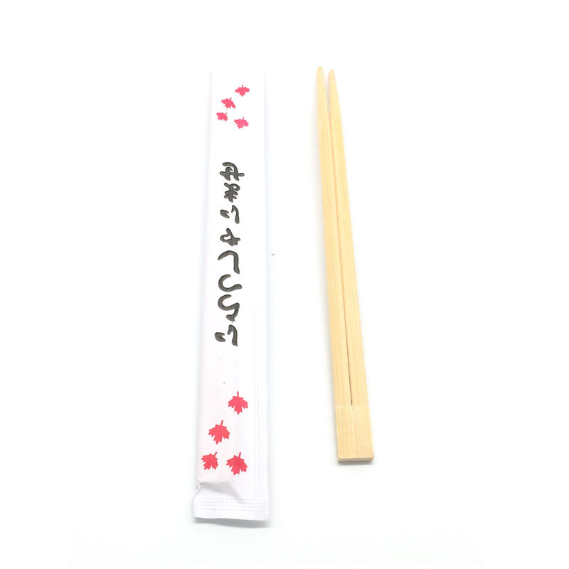Hashis gêmeos de bambu descartáveis personalizados