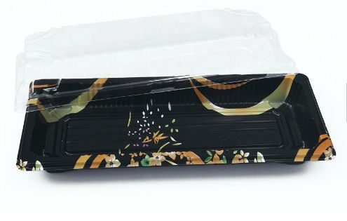 Recipiente plástico descartável empilhável do sushi do picosegundo