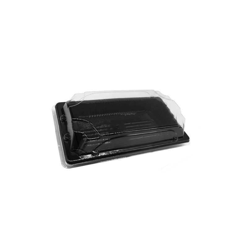 Caixa de Sushi Container para alimentos Contenedores de plástico Contenedores de plástico para alimentos Sushi para levar Containers Caixas de preparação de refeições