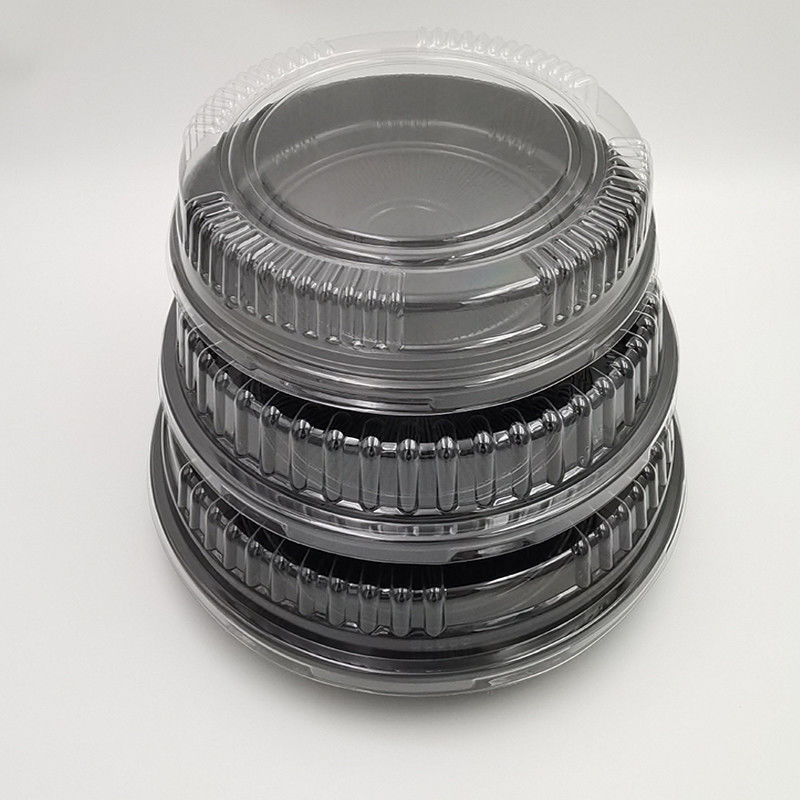 Sushi plástico descartável Tray With Transparent Lid do picosegundo