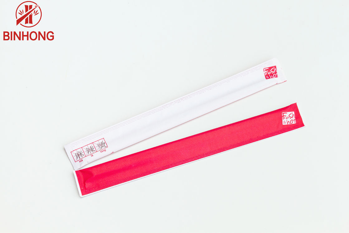 Hashis de bambu naturais do sushi amigável de Eco com pacote de papel