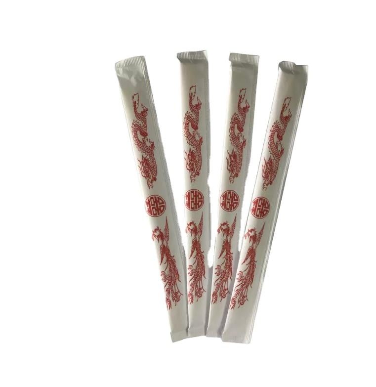Sushi pauzinhos de bambu natural Eco Frindly com embalagem de papel