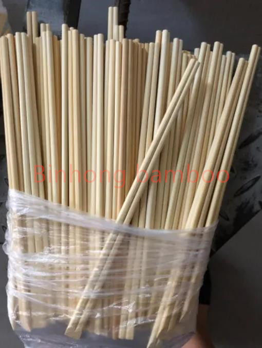 21 23 hashis de madeira descartáveis 24cm de bambu