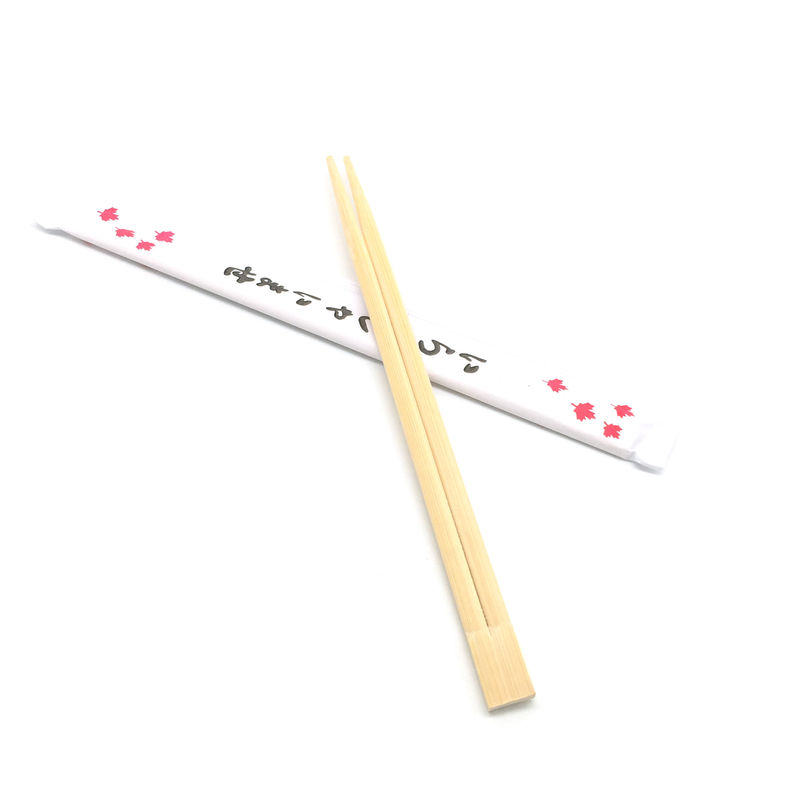 Sushi pauzinhos de bambu natural Eco Frindly com embalagem de papel