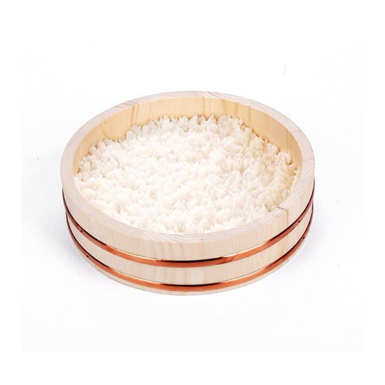 Recipiente de madeira do arroz de Hangiri do pinho branco do diâmetro 39cm
