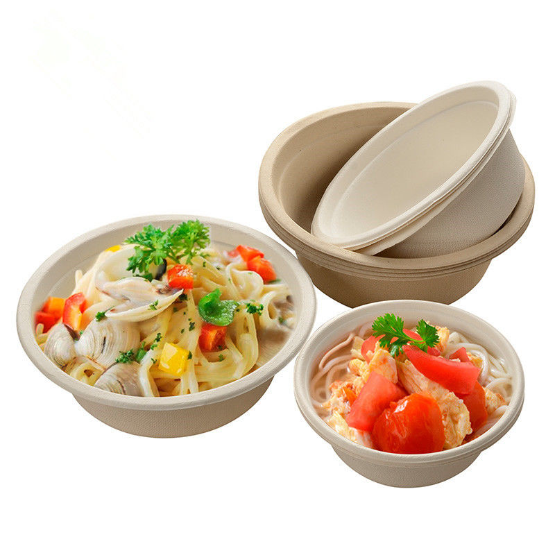 Reduza a polpa a bacia de salada Compostable 350ml 400ml 460ml 500ml 680ml
