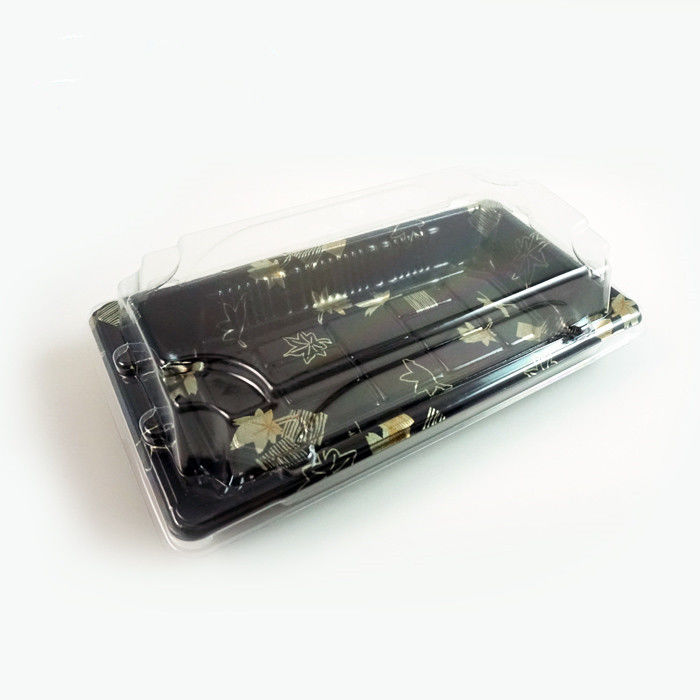 Sushi descartável plástico Tray With Anti Fog Lid do OEM picosegundo