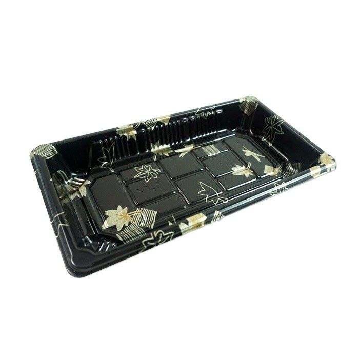 Sushi descartável plástico Tray With Anti Fog Lid do OEM picosegundo