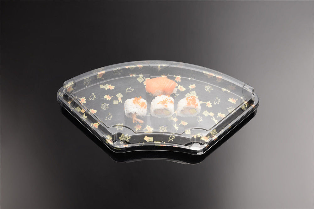 Caixa descartável do Burrito do sushi do picosegundo do produto comestível com tampa clara