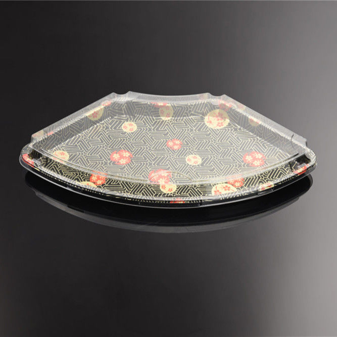 Caixa descartável do Burrito do sushi do picosegundo do produto comestível com tampa clara
