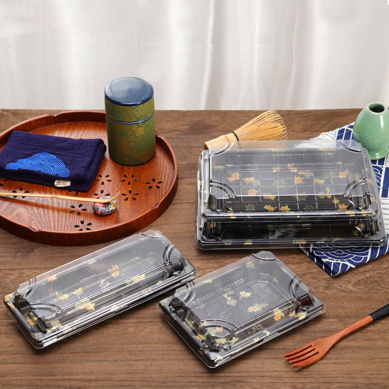 Caixa descartável não Microwavable do alimento do sushi do picosegundo