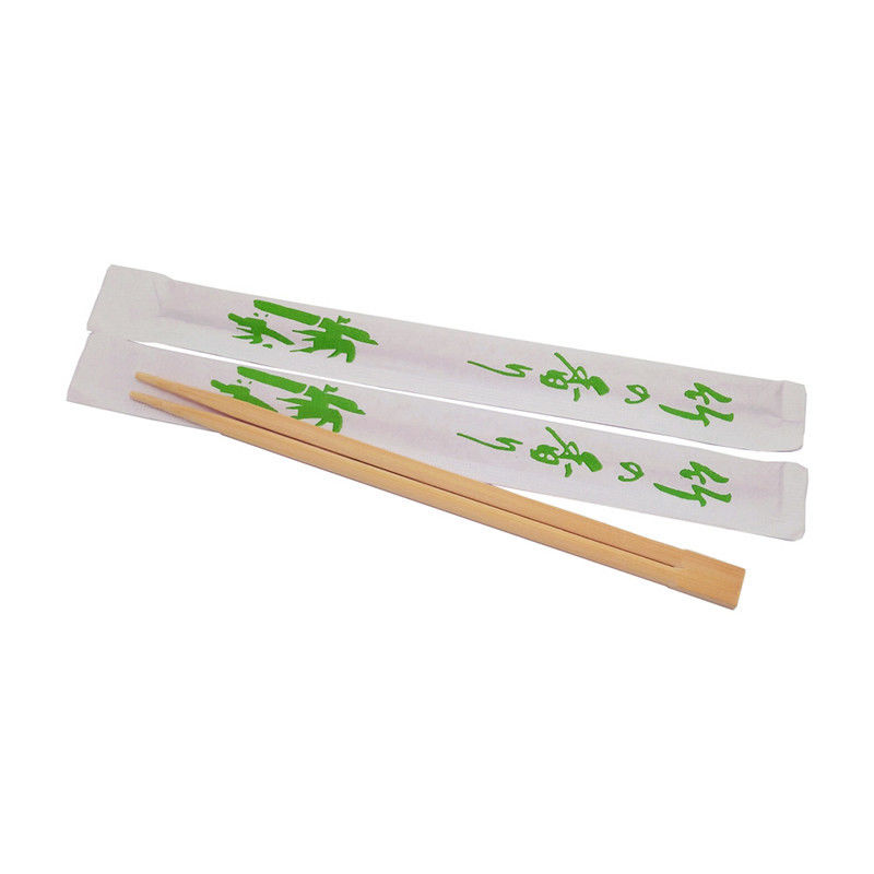 Dos gêmeos de papel completos da embalagem do OEM hashis de bambu/de madeira descartáveis