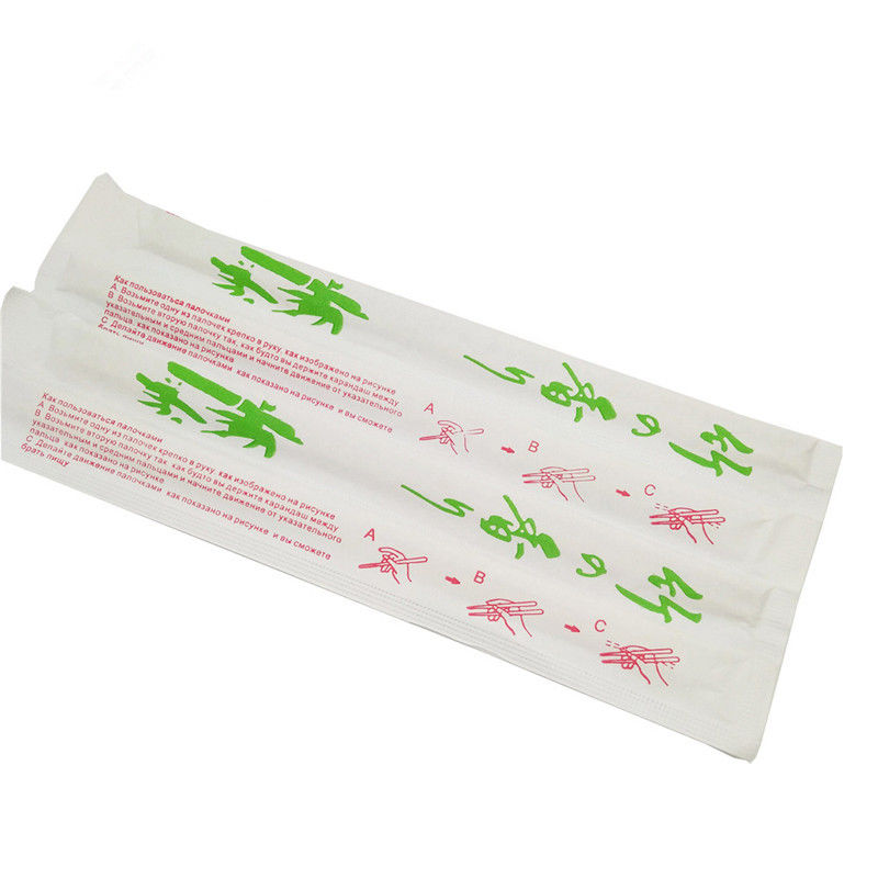 Hashis 24cm de bambu do comprimento 21cm 23cm descartáveis com embalagem de papel