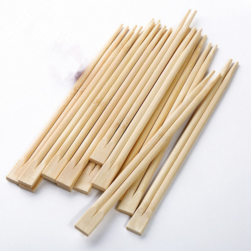 Espessura de bambu descartável gêmea japonesa 5.0mm dos hashis sem nó