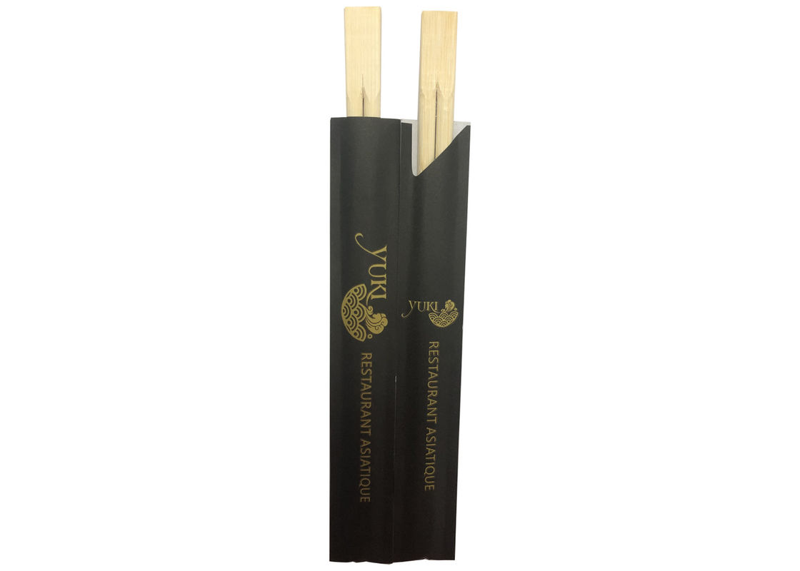 hashis de bambu dos gêmeos de 21cm para a meia embalagem de papel do sushi