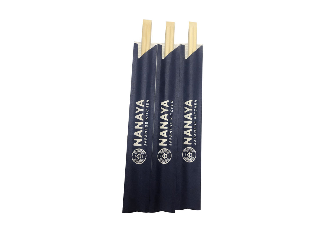 Hashis de bambu do sushi estéril descartáveis com luva de papel