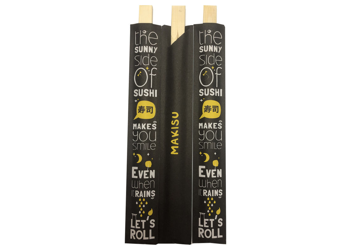 Hashis descartáveis de bambu naturais dos gêmeos da espessura 5.0mm