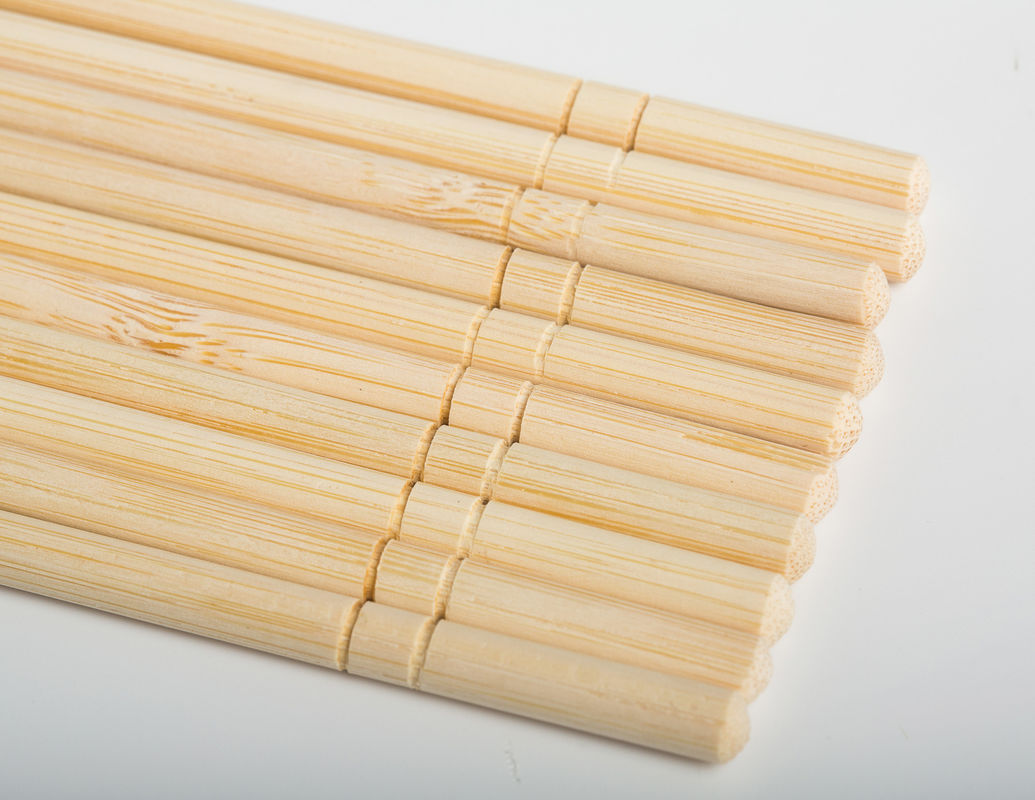 Hashis de bambu redondos despidos feitos sob encomenda descartáveis para o alimento afastado
