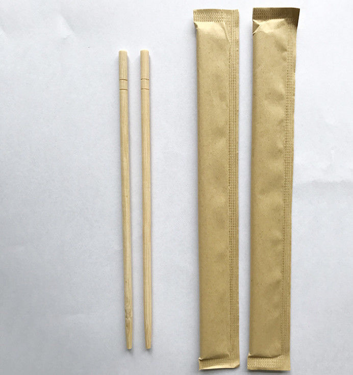 Hashis amigáveis de bambu descartáveis de Eco com embalagem do papel de embalagem