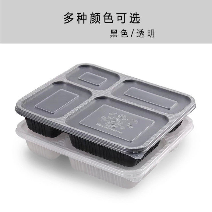 Recipiente de alimento descartável Microwavable 500 dos PP 650 750 1000ml