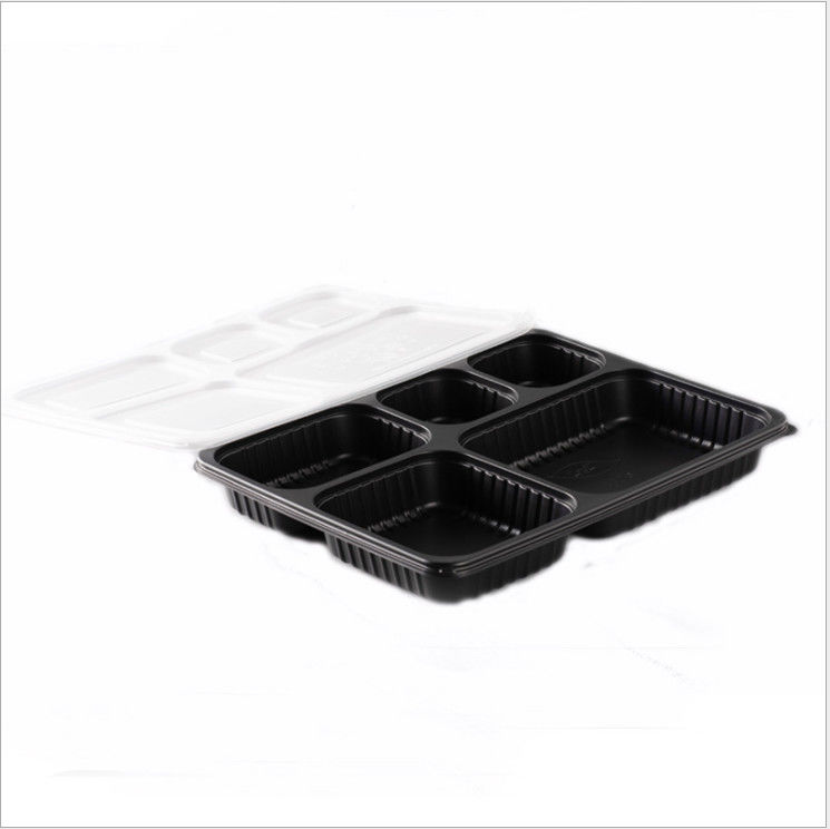 Bento Box Container afastado plástico engrossado descartável