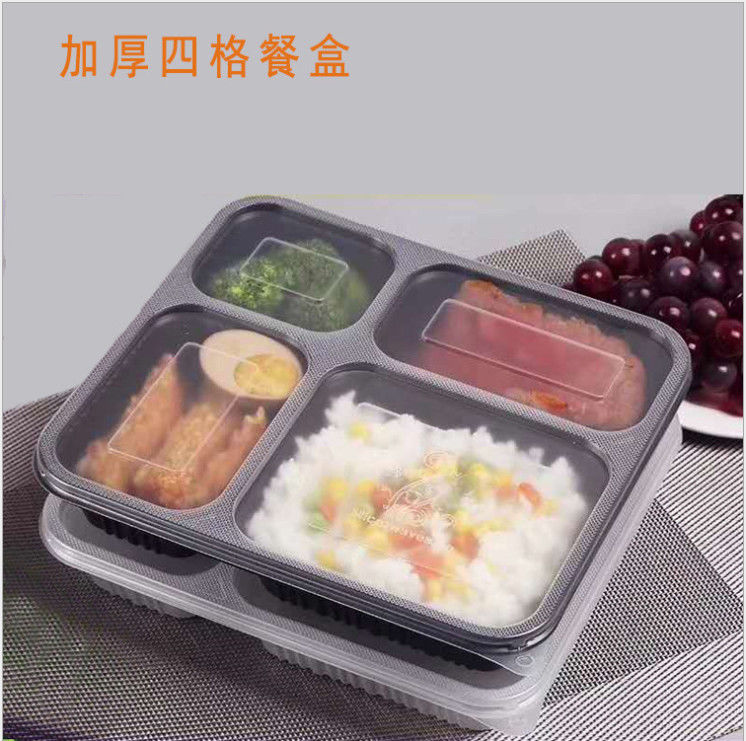 Bento Box Container afastado plástico engrossado descartável