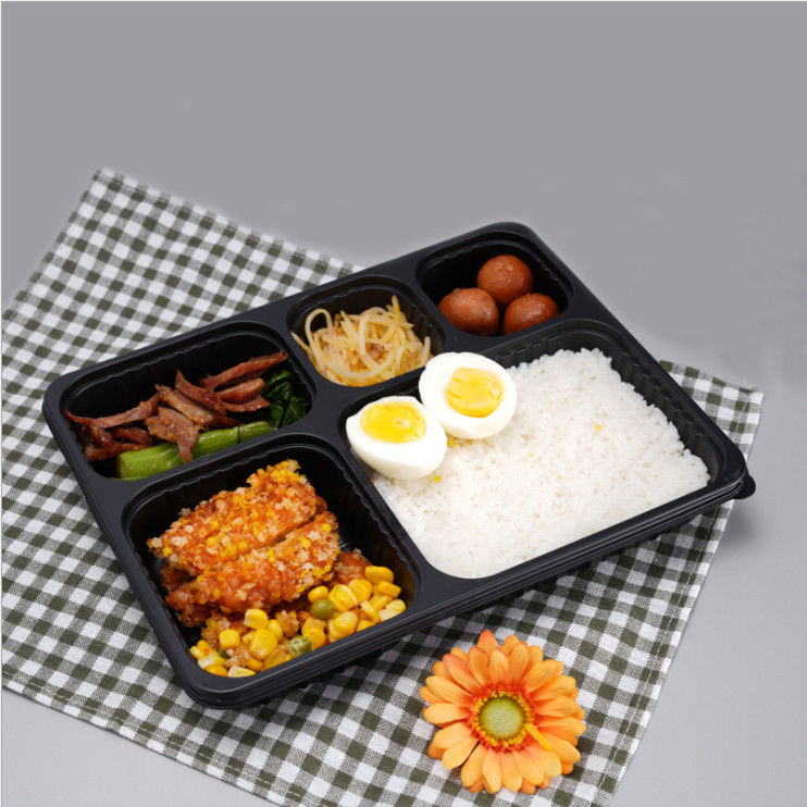 Bento Box Container afastado plástico engrossado descartável