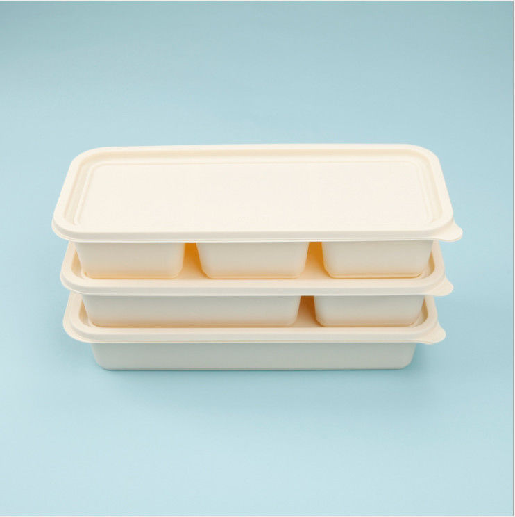 Fécula de milho Bento Box descartável afastado Degradable