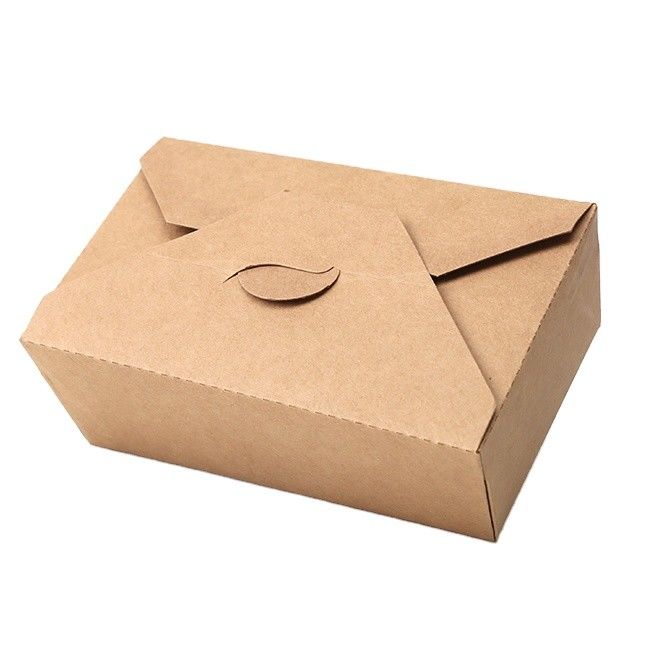 Prova de óleo de embalagem rápida descartável Ecofriendly do recipiente de alimento do papel de embalagem