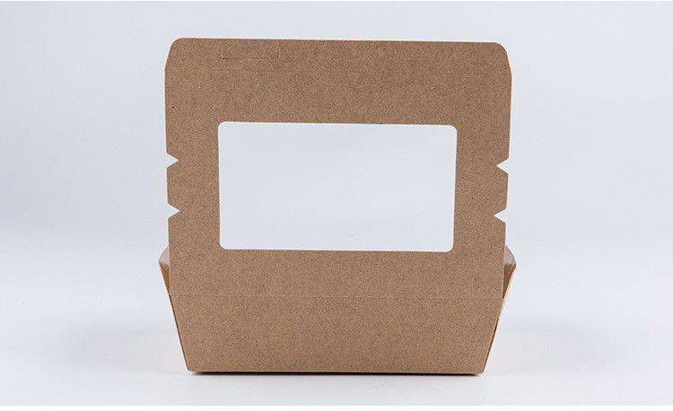 Personalizado 4 compartimentos leve embora Bento Box Leak Proof de papel