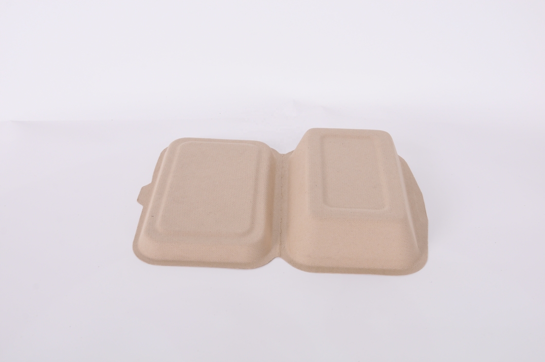 Caixa descartável de empacotamento de papel da refeição da caixa do fast food feito sob encomenda