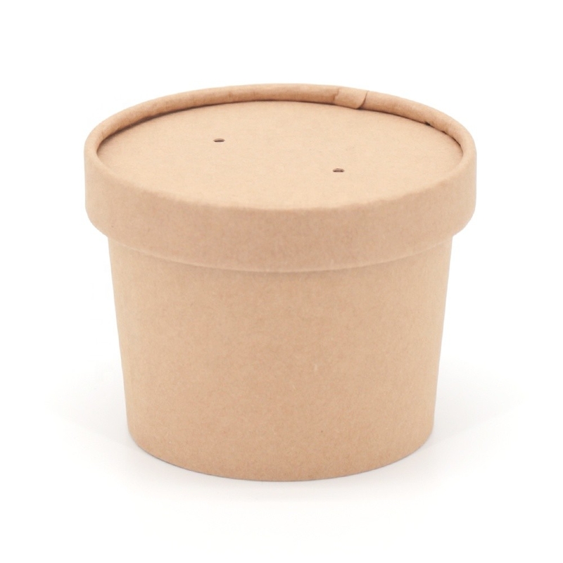 Bacia de papel do gelado de papel de embalagem/copo/parede das cubas única