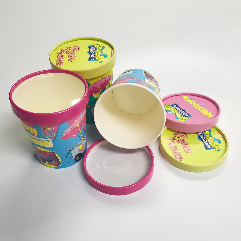 Copo 7oz biodegradável 32oz do gelado da parede do papel de embalagem único