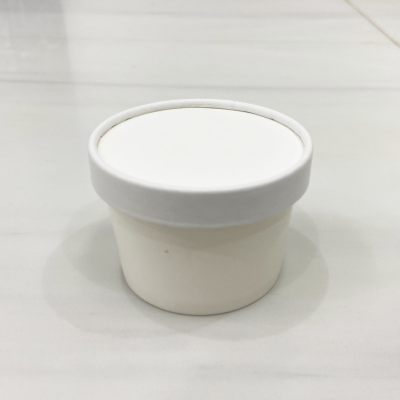 Bacia de papel do gelado de papel de embalagem/copo/parede das cubas única