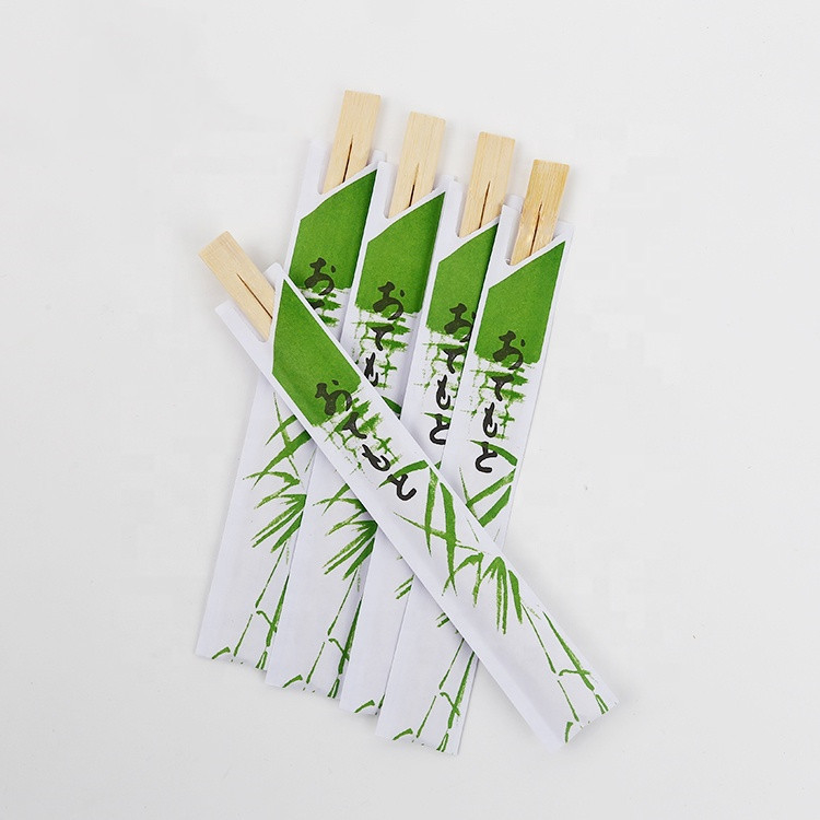 Gêmeos Tensoge de Itália em volta dos hashis de bambu com envoltório de papel 21cm 23cm