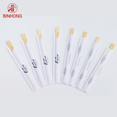 Hashis de bambu de 24CM TENSOGE Dispossiable com o meio papel envolvido
