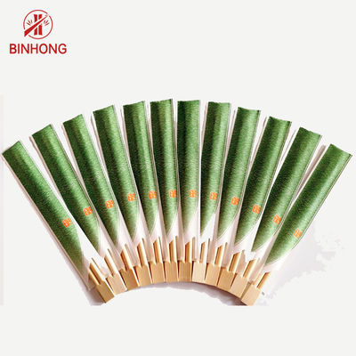 Logotipo feito sob encomenda Compostable 18cm dos hashis de bambu redondos descartáveis japoneses