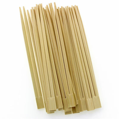 Hashis descartáveis naturais de Mao Bamboo do quadrado com luva plástica
